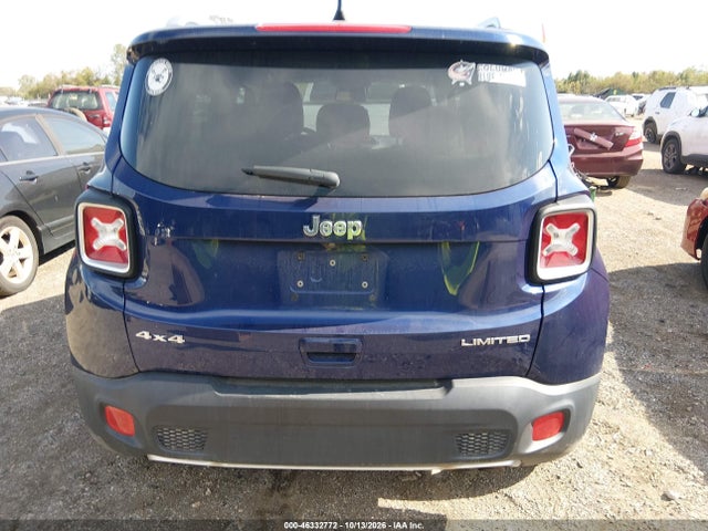 2018 Jeep Renegade Limited 4x4 მანქანა იყიდება აუქციონზე, vin: ZACCJBDB2JPG97961, აუქციონის ნომერი: 46332772