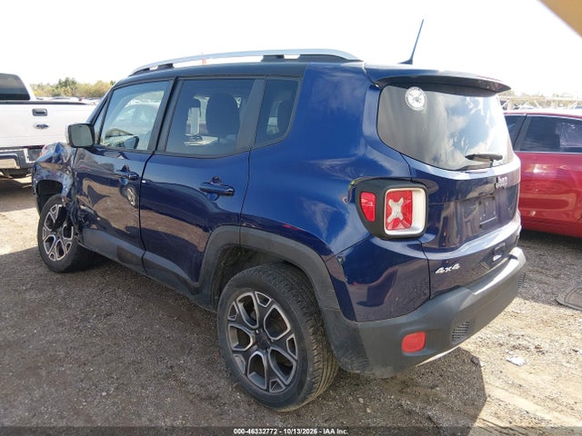 2018 Jeep Renegade Limited 4x4 მანქანა იყიდება აუქციონზე, vin: ZACCJBDB2JPG97961, აუქციონის ნომერი: 46332772