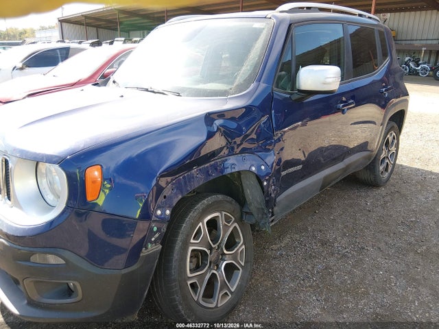2018 Jeep Renegade Limited 4x4 მანქანა იყიდება აუქციონზე, vin: ZACCJBDB2JPG97961, აუქციონის ნომერი: 46332772