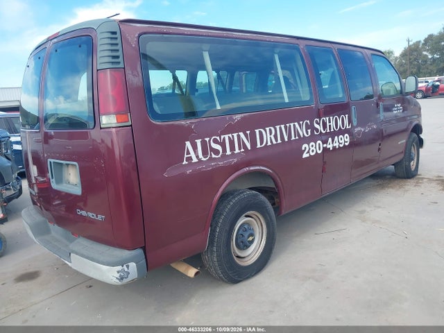 46333206 :رقم المزاد ، 1GAHG39R421206459 vin ، 2002 Chevrolet Express مزاد بيع