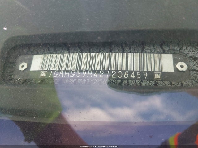 46333206 :رقم المزاد ، 1GAHG39R421206459 vin ، 2002 Chevrolet Express مزاد بيع