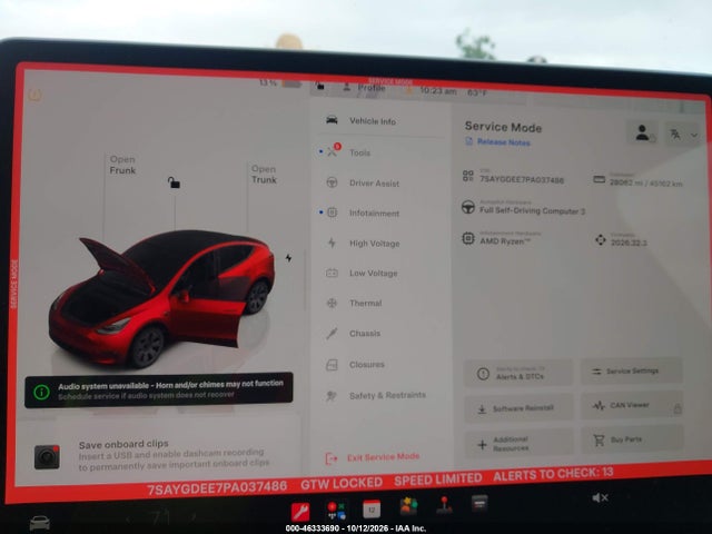 7SAYGDEE7PA037486 Tesla Model Y Awd/long Range Dual Motor All-wheel Drive