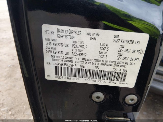 Продаж на аукціоні авто 2005 Jeep Liberty Limited Edition, vin: 1J4GK58K95W535242, номер лоту: 46333827