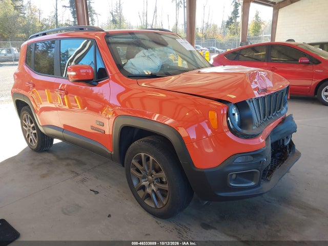 Продаж на аукціоні авто 2016 Jeep Renegade 75th Anniversary, vin: ZACCJBBT1GPC92758, номер лоту: 46333889