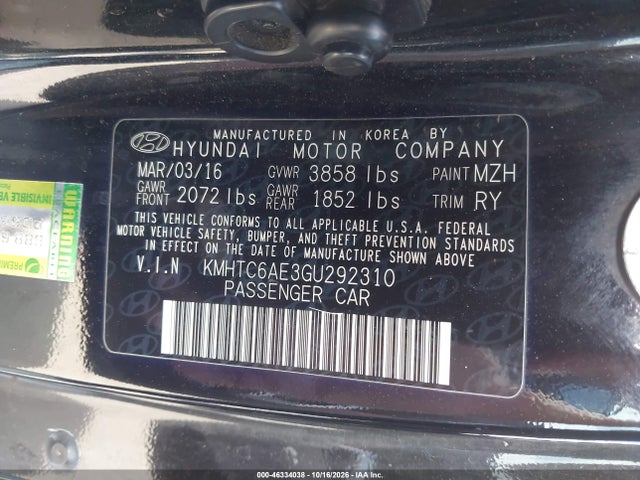 Hyundai Veloster Turbo R-spec 2016 KMHTC6AE3GU292310 Image 9