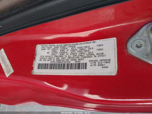 Aukcja sprzedaży 2003 Toyota Tacoma, vin: 5TEVL52N83Z154432, numer aukcji: 46334204