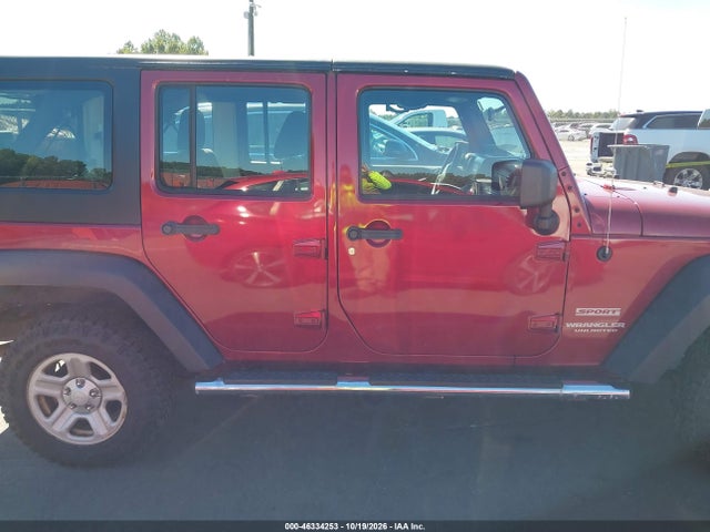 Продажа на аукционе авто 2013 Jeep Wrangler Unlimited Sport, vin: 1C4BJWDG4DL526202, номер лота: 46334253