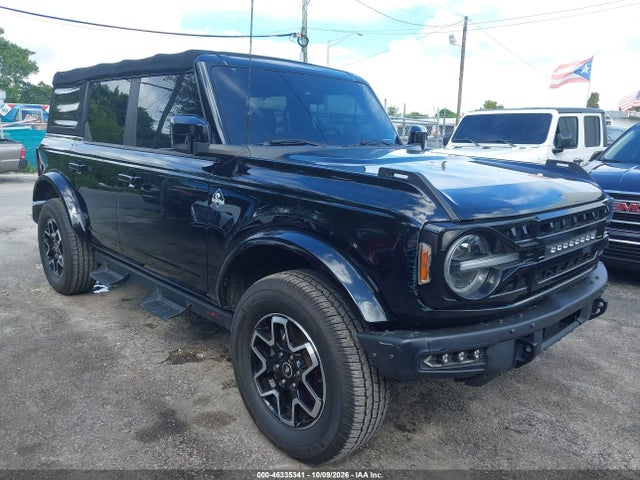 2022 Ford Bronco Outer Banks მანქანა იყიდება აუქციონზე, vin: 1FMDE5BH9NLA71329, აუქციონის ნომერი: 46335341