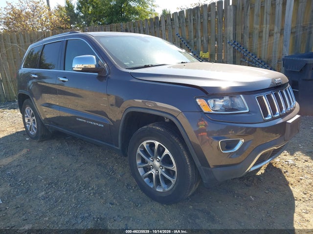2016 Jeep Grand Cherokee Limited მანქანა იყიდება აუქციონზე, vin: 1C4RJFBG1GC414835, აუქციონის ნომერი: 46335539
