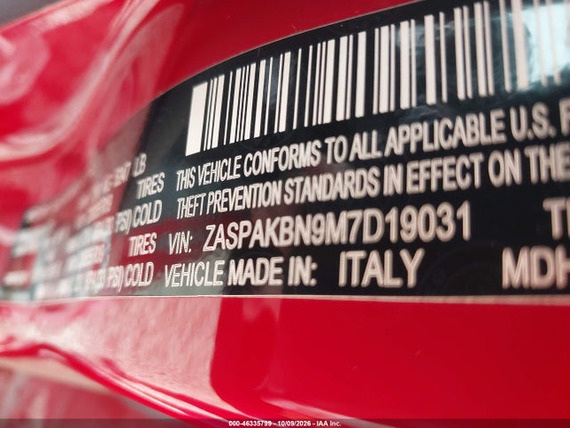 Alfa Romeo Stelvio Ti Awd 2021 ZASPAKBN9M7D19031 Image 9