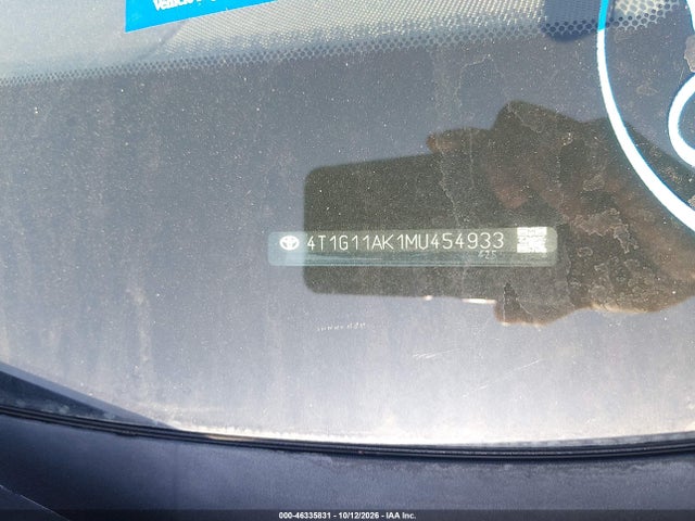4T1G11AK1MU454933 Toyota CAMRY SE