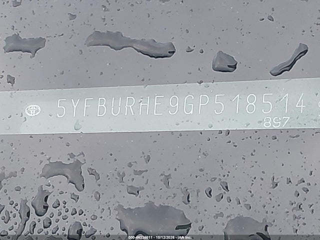5YFBURHE9GP518514 Toyota COROLLA LE
