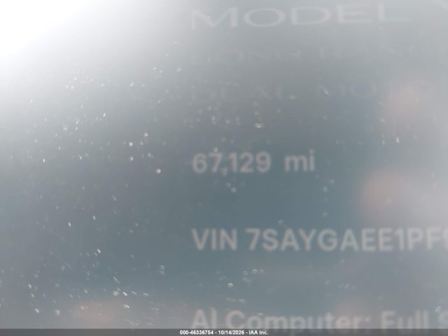 Продаж на аукціоні авто 2023 Tesla Model Y Awd/long Range Dual Motor All-wheel Drive, vin: 7SAYGAEE1PF913907, номер лоту: 46336754