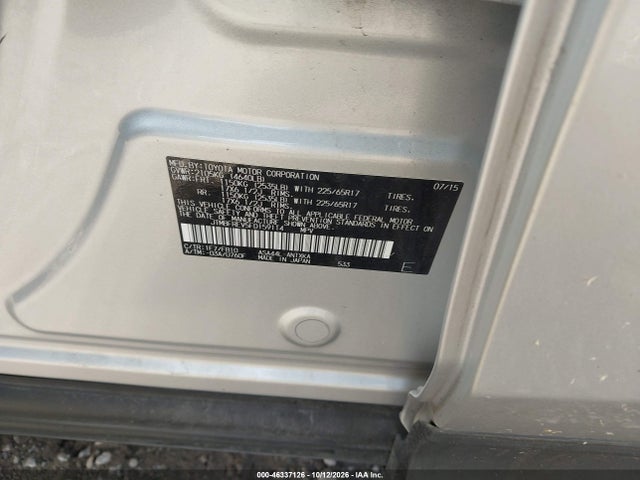 Продаж на аукціоні авто 2015 Toyota Rav4 Le, vin: JTMBFREV5FD159114, номер лоту: 46337126