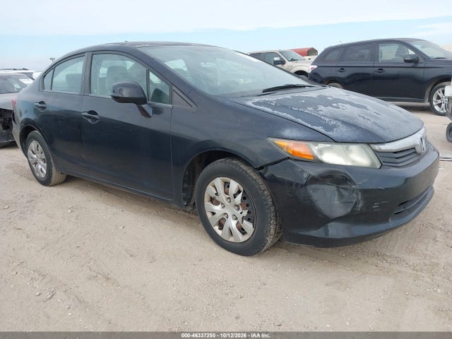 2012 Honda Civic Lx მანქანა იყიდება აუქციონზე, vin: 2HGFB2F50CH590091, აუქციონის ნომერი: 46337250