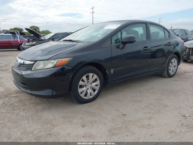 46337250 :رقم المزاد ، 2HGFB2F50CH590091 vin ، 2012 Honda Civic Lx مزاد بيع