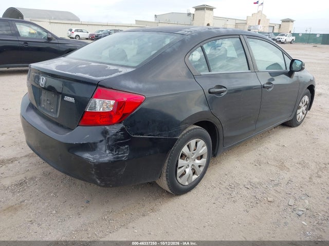 46337250 :رقم المزاد ، 2HGFB2F50CH590091 vin ، 2012 Honda Civic Lx مزاد بيع