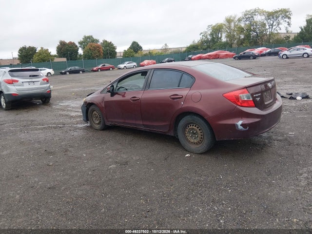 Aukcja sprzedaży 2012 Honda Civic Lx, vin: 19XFB2F55CE380791, numer aukcji: 46337502