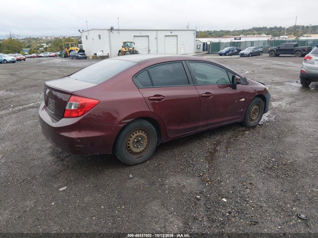 Aukcja sprzedaży 2012 Honda Civic Lx, vin: 19XFB2F55CE380791, numer aukcji: 46337502