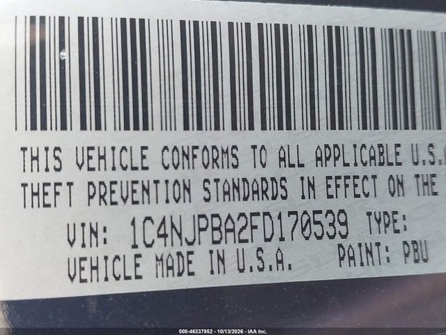 Jeep Patriot Sport 2015 1C4NJPBA2FD170539 Image 18