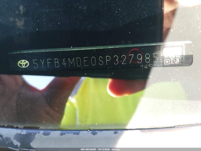 46338449 :رقم المزاد ، 5YFB4MDE0SP327985 vin ، 2025 Toyota Corolla Le مزاد بيع