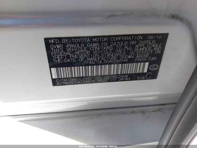 Lexus GS 350 2016 JTHBZ1BL5GA006598 Image 9