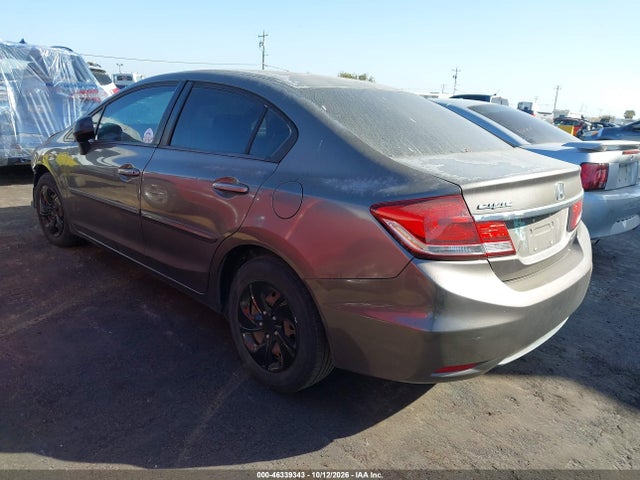 46339343 :رقم المزاد ، 2HGFB2F51DH542164 vin ، 2013 Honda Civic Lx مزاد بيع