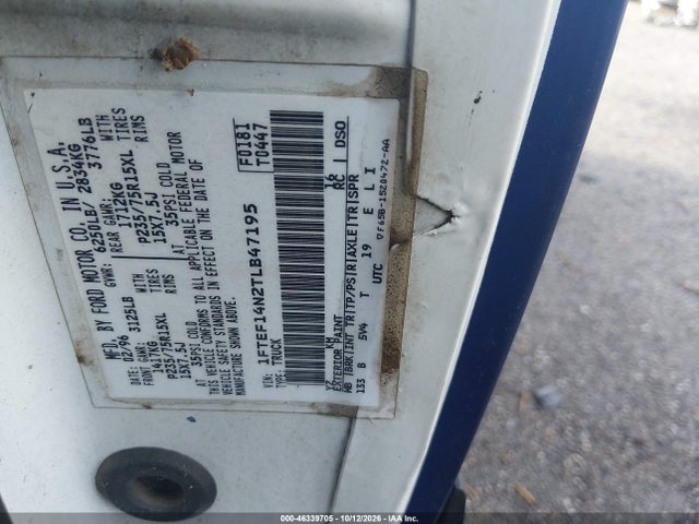 1996 Ford F150 მანქანა იყიდება აუქციონზე, vin: 1FTEF14N2TLB47195, აუქციონის ნომერი: 46339705