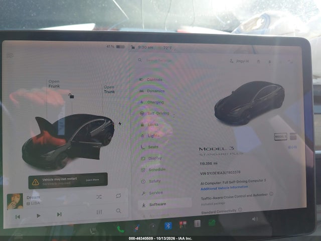 5YJ3E1EA3LF803378 Tesla Model 3 Standard Range Plus Rear-wheel Drive/standard Range Rear-wheel Drive