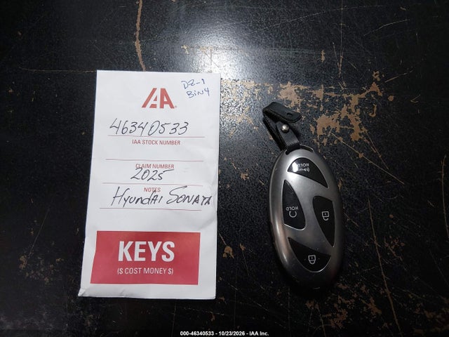 46340533 :رقم المزاد ، KMHL64JA6SA435639 vin ، 2025 Hyundai Sonata Sel مزاد بيع