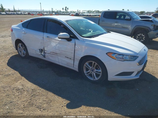 2018 Ford Fusion Hybrid Se მანქანა იყიდება აუქციონზე, vin: 3FA6P0LU2JR277423, აუქციონის ნომერი: 46340643