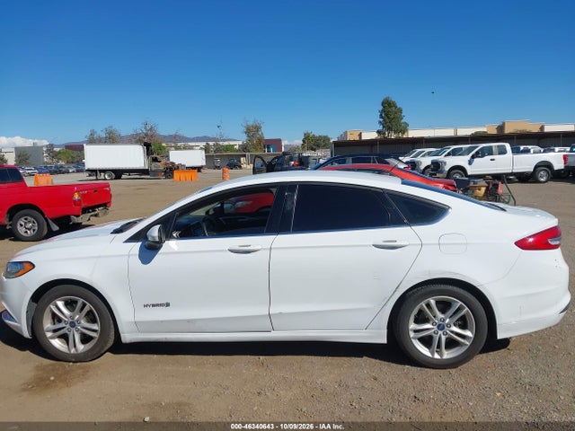 2018 Ford Fusion Hybrid Se მანქანა იყიდება აუქციონზე, vin: 3FA6P0LU2JR277423, აუქციონის ნომერი: 46340643