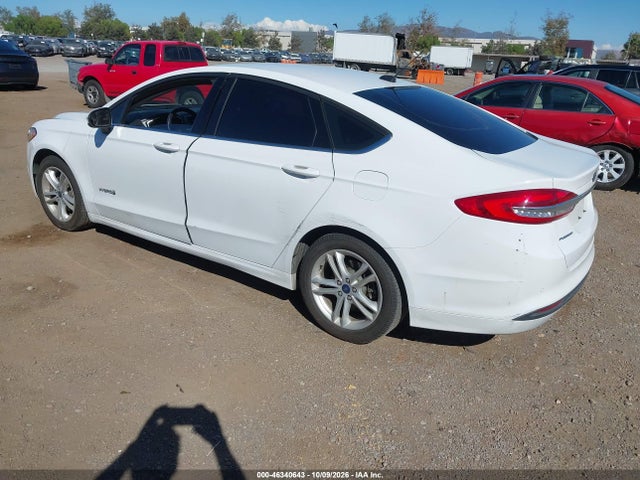 2018 Ford Fusion Hybrid Se მანქანა იყიდება აუქციონზე, vin: 3FA6P0LU2JR277423, აუქციონის ნომერი: 46340643
