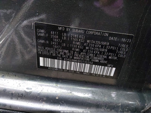 Subaru Crosstrek Limited 2024 4S4GUHM68R3735204 Image 9