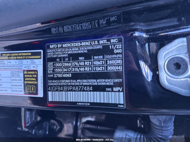 2023 Mercedes-benz Gle 350 მანქანა იყიდება აუქციონზე, vin: 4JGFB4JB9PA877484, აუქციონის ნომერი: 46340849