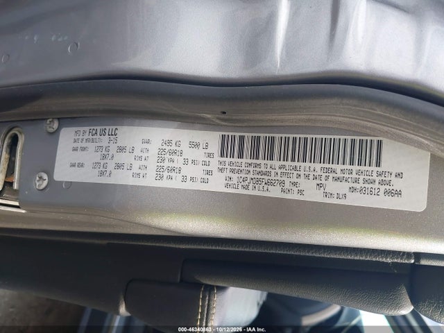 2015 Jeep Cherokee Limited მანქანა იყიდება აუქციონზე, vin: 1C4PJMDB5FW662709, აუქციონის ნომერი: 46340863