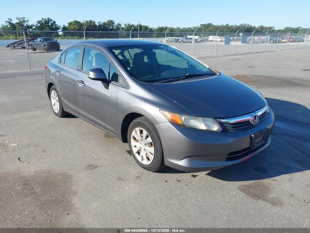 Auction sale of the 2012 Honda Civic Lx, vin: 19XFB2F53CE074804, lot number: 46340868