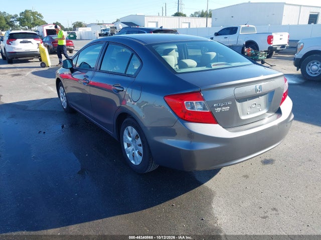 Продажа на аукционе авто 2012 Honda Civic Lx, vin: 19XFB2F53CE074804, номер лота: 46340868
