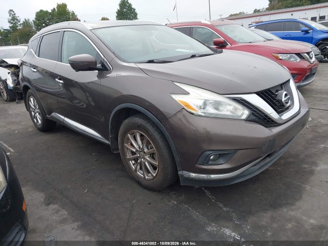 2017 Nissan Murano Sl მანქანა იყიდება აუქციონზე, vin: 5N1AZ2MG7HN106324, აუქციონის ნომერი: 46341002