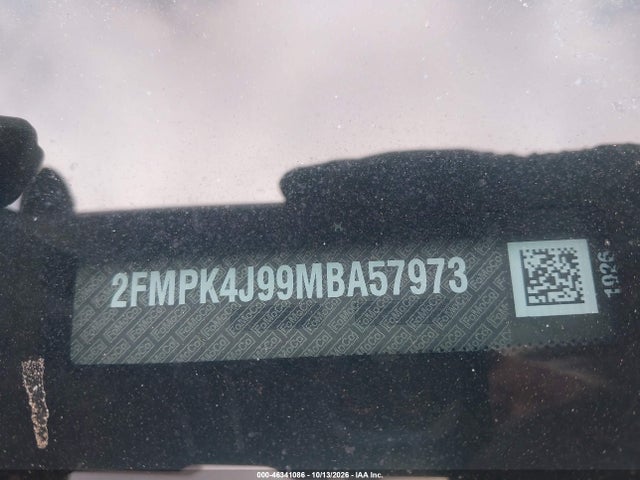 2021 Ford Edge Sel მანქანა იყიდება აუქციონზე, vin: 2FMPK4J99MBA57973, აუქციონის ნომერი: 46341086