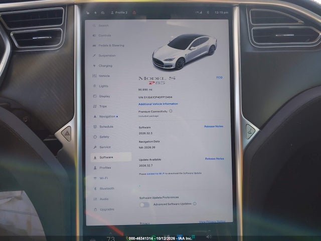 Продаж на аукціоні авто 2013 Tesla Model S Performance, vin: 5YJSA1CP4DFP13494, номер лоту: 46341314