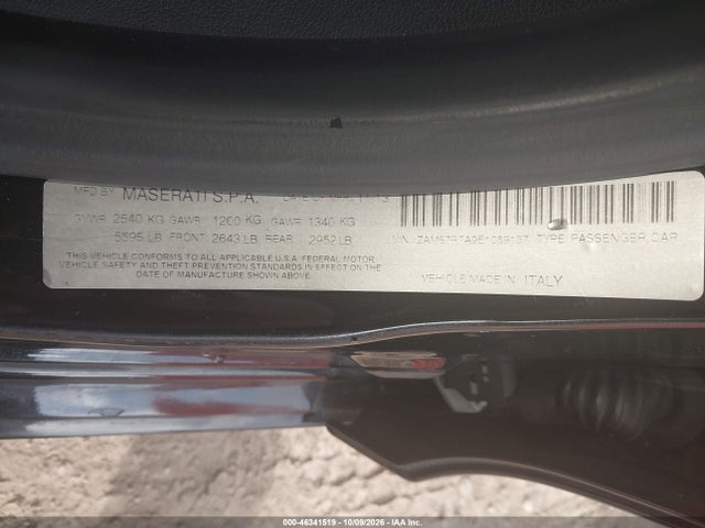 Продажа на аукционе авто 2014 Maserati Ghibli S Q4, vin: ZAM57RTA9E1089137, номер лота: 46341519