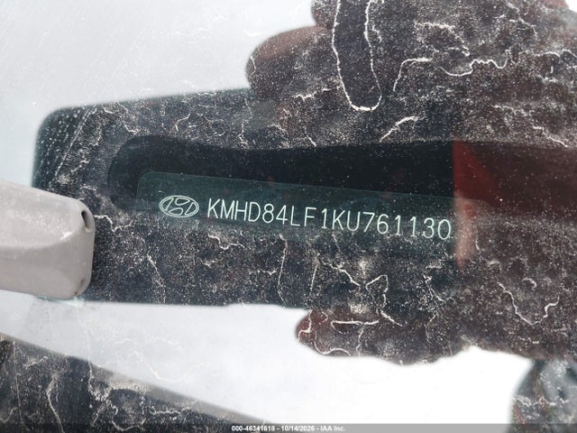46341618 :رقم المزاد ، KMHD84LF1KU761130 vin ، 2019 Hyundai Elantra Limited مزاد بيع