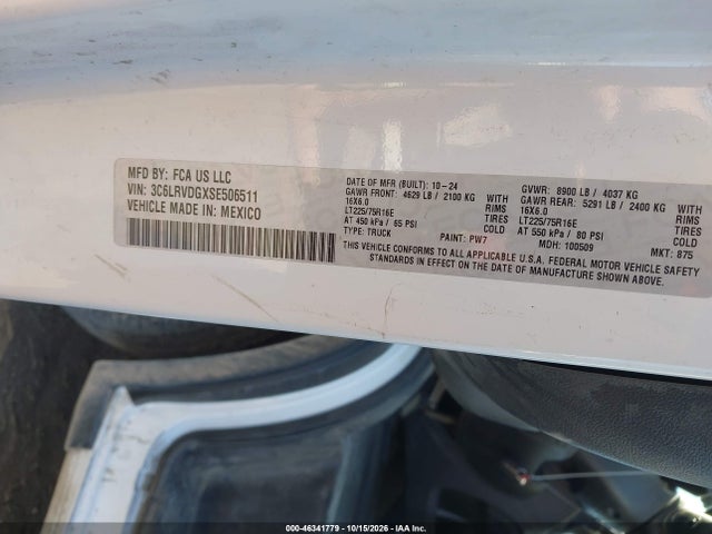 RAM Promaster 2500 2025 3C6LRVDGXSE506511 Image 9
