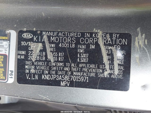 2014 Kia Soul + მანქანა იყიდება აუქციონზე, vin: KNDJP3A58E7015971, აუქციონის ნომერი: 46342158