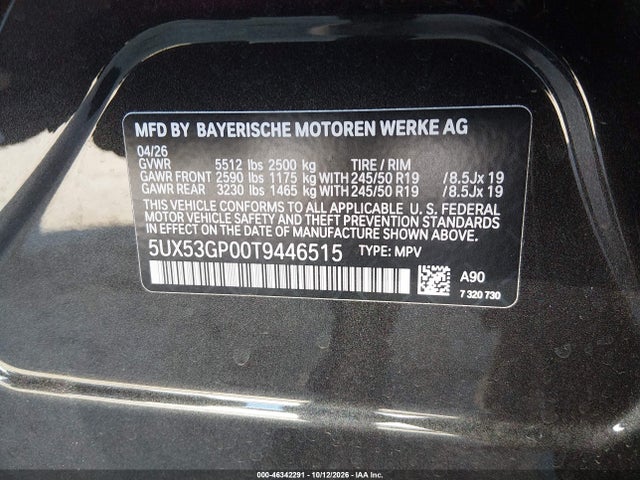 BMW X3 30 Xdrive 2026 5UX53GP00T9446515 Image 9