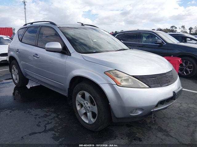 2004 Nissan Murano Sl მანქანა იყიდება აუქციონზე, vin: JN8AZ08T64W203099, აუქციონის ნომერი: 46342519