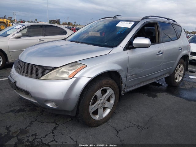 2004 Nissan Murano Sl მანქანა იყიდება აუქციონზე, vin: JN8AZ08T64W203099, აუქციონის ნომერი: 46342519