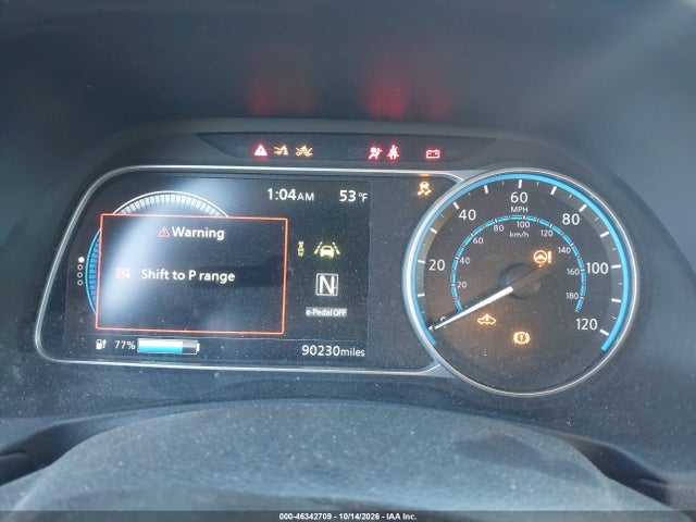 46342709 :رقم المزاد ، 1N4AZ1BP2LC307818 vin ، 2020 Nissan Leaf S 40 Kwh مزاد بيع