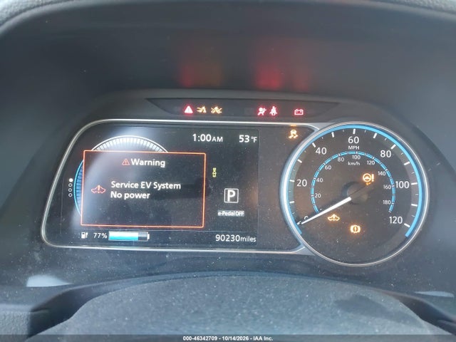 46342709 :رقم المزاد ، 1N4AZ1BP2LC307818 vin ، 2020 Nissan Leaf S 40 Kwh مزاد بيع